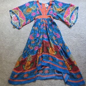 FARM Rio Pineapple Garden Maxi Kaftan Dress